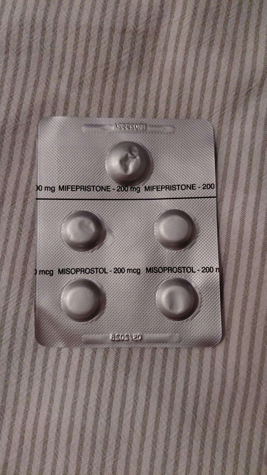 Mifepristone and Misoprostol tablets and packaging