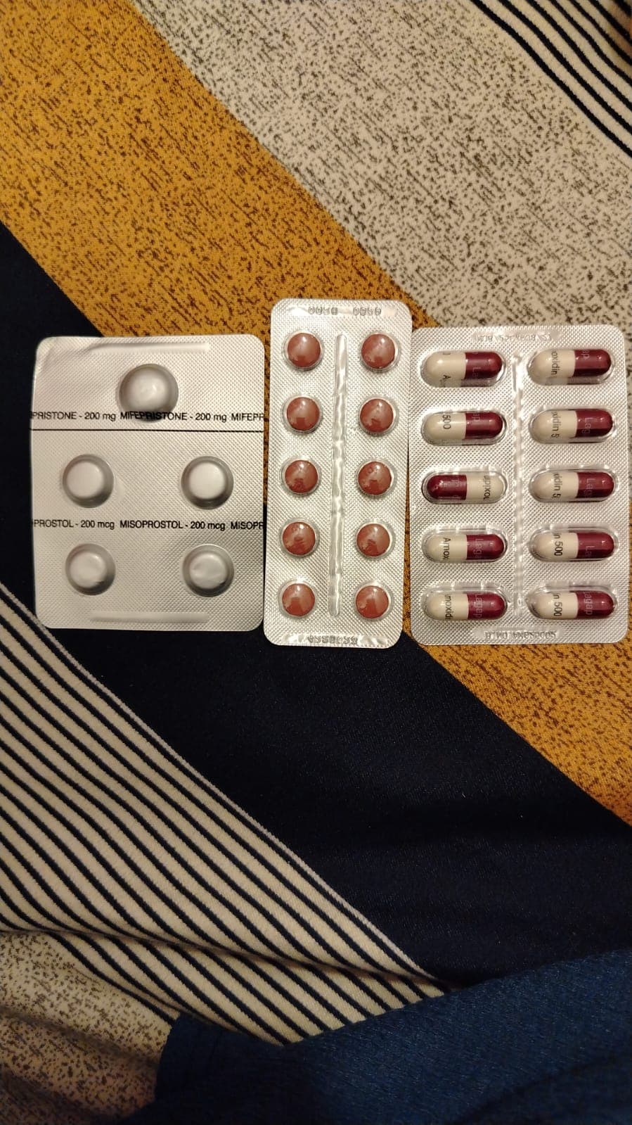 Mifepristone and Misoprostol tablets and packaging